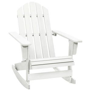  Garden Rocking Chair White Hardwood Medium Garden Rocking Chair A949-40861