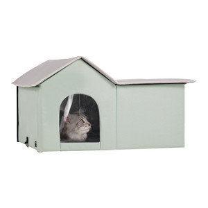  Heated Cat House, Outdoor Kitty Shelter with Adjustable Temperature and Timer, 600D Oxford Cloth F E415-FWSBYMBHSNJBGX6FWV1