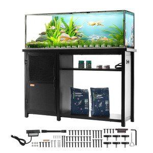  Aquarium Stand, 75 Gallon Fish Tank Stand, 52 x 19.7 x 32.3 in Steel and MDF Turtle Tank Stand, 62 E415-GMZSZXZJMBXGEB568V1