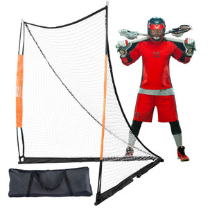  Lacrosse Goal, 6' x 6' Lacrosse Net, Portable Lacrosse Goal with Carry Bag, Fiberglass Rod Backyar E415-ZQGQQMBXK66YHXM3MV0