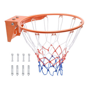  Basketball Rim, Wall Door Mounted Basketball Hoop, Heavy Duty Q235 Basketball Flex Rim Goal Replac E415-LK18CBZKFTSTI4VGNV0