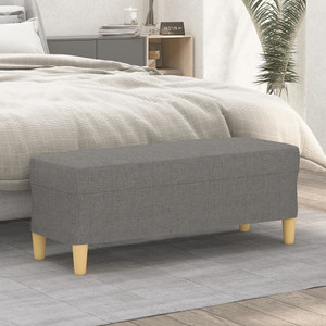 Bench Dark Grey Polyester Large Durable Rectangular A949-349376