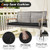2-Person Patio Wicker Hanging Swing Chair-Black B593-HW69766