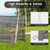2-Person Patio Wicker Hanging Swing Chair-Black B593-HW69766