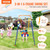 Swing Sets for Backyard, 3-in-1 Toddler Swing Set with 4 Sandbags, Foldable Metal Stand, Easy to A E415-AXQQTZSL1RW07PILCV0  Swing Sets for Backyard, 3-in-1 Toddler Swing Set with 4 Sandbags, Foldable Metal Stand, Easy to A E415-AXQQTZSL1RW07PILCV0