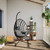  Hanging Egg Chair Anthracite Rattan Large Removable Covers A949-4007409