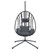  Hanging Egg Chair Anthracite Rattan Large Removable Covers A949-4007409