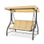 3 Seat Outdoor Porch Swing with Adjustable Canopy-Beige - Color: Beige D681-NP11065BE 3 Seat Outdoor Porch Swing with Adjustable Canopy-Beige - Color: Beige D681-NP11065BE