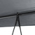  Garden Swing Bench Dark Grey Powder-Coated Steel, Polyester A949-4008901