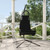 Garden Swing Chair Black Oxford Fabric One Size Ergonomic A949-362728  Garden Swing Chair Black Oxford Fabric One Size Ergonomic A949-362728