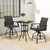3 Pieces PE Wicker Patio Swivel Bar Set with Quick-Drying Foam-Black B593-NP12166+ 3 Pieces PE Wicker Patio Swivel Bar Set with Quick-Drying Foam-Black B593-NP12166+