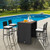 5 Pieces Patio Acacia Wood Dining Set - Color: Black D681-HW70240+
