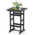 30 Inch Square Bar Table Dining Table with Slatted Tabletop for Poolside-Navy B593-NP12060