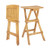Set of 2 No Assembly Outdoor Bar Stools with Countered Seat B593-JV11898