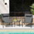 3 Piece Outdoor Bistro Set Patio Metal Chair and Coffee Table Set-Gray - Color: Gray D681-NP11688GR