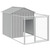 Dog House Light Grey Galvanized Steel 46.1 x 79.1 x 48.4 in A949-172352  Dog House Light Grey Galvanized Steel 46.1 x 79.1 x 48.4 in A949-172352