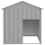  Dog House with Roof Light Gray 46.1"x40.6"x48.4" Galvanized Steel A949-172350