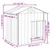  Dog House with Roof Light Gray 46.1"x40.6"x48.4" Galvanized Steel A949-172350