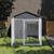 Dog House Anthracite Galvanized Steel 46.1 x 79.1 x 48.4 in A949-172351  Dog House Anthracite Galvanized Steel 46.1 x 79.1 x 48.4 in A949-172351