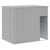  Dog House with Roof Light Gray 84.3"x60.2"x71.3" Galvanized Steel A949-172372