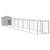 Dog House Light Grey Galvanized steel 46.1 x 320.9 x 48.4 in A949-3189066  Dog House Light Grey Galvanized steel 46.1 x 320.9 x 48.4 in A949-3189066