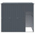  Dog House with Roof Anthracite 84.3"x60.2"x71.3" Galvanized Steel A949-172371