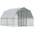  Chicken Cage Silver Galvanized steel, Polyethylene Large Durable A949-3294911