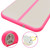  Inflatable Gymnastics Mat with Pump 275.6"x39.4"x3.9" PVC Pink A949-91924