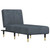 Chaise Lounge Dark Grey Velvet 21.7 in x 55.1 in x 27.6 in A949-352794  Chaise Lounge Dark Grey Velvet 21.7 in x 55.1 in x 27.6 in A949-352794