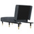 Chaise Lounge Dark Grey Velvet 21.7 in x 55.1 in x 27.6 in A949-352794  Chaise Lounge Dark Grey Velvet 21.7 in x 55.1 in x 27.6 in A949-352794