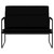 Bench Black Faux Leather, Metal, Plywood 39.4 x 25.2 x 31.5 in A949-351366  Bench Black Faux Leather, Metal, Plywood 39.4 x 25.2 x 31.5 in A949-351366