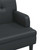  Bench with Backrest Black 44.1x25.8x29.5" Faux Leather A949-372153