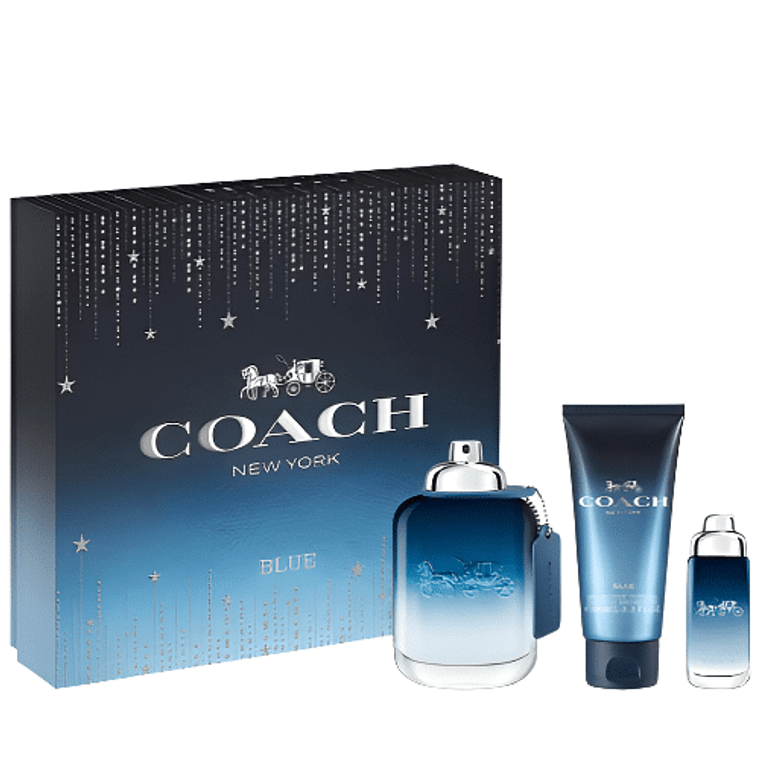 Coach Blue 3 Piece Gift Set M433-MS-COABLU-3PCS