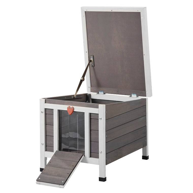  Outdoor Cat House Weatherproof, Feral Cat Shelter for Multiple Cats, Outdoor Wooden Cat Rabbit Hou E415-XJSMZMBHSDCSJURR1V0