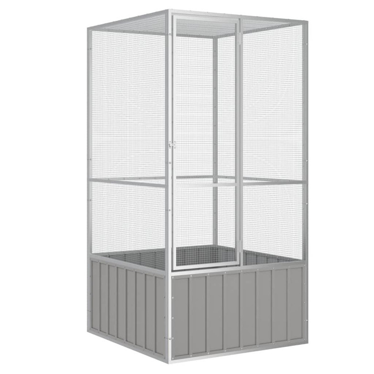  Bird Cage Gray 43.7"x42.1"x83.3" Galvanized Steel A949-171551
