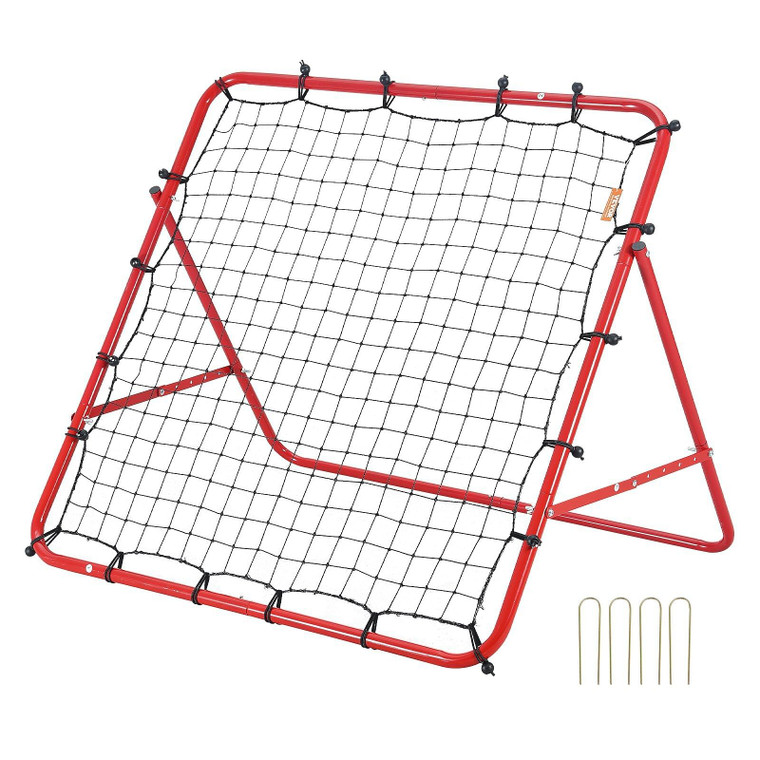 VEVOR Soccer Rebounder Rebound Net, Kick-Back 39"x39", Portable Football Training Gifts, Fully Adju E415-ZQHDWTZ10010GPDKLV0