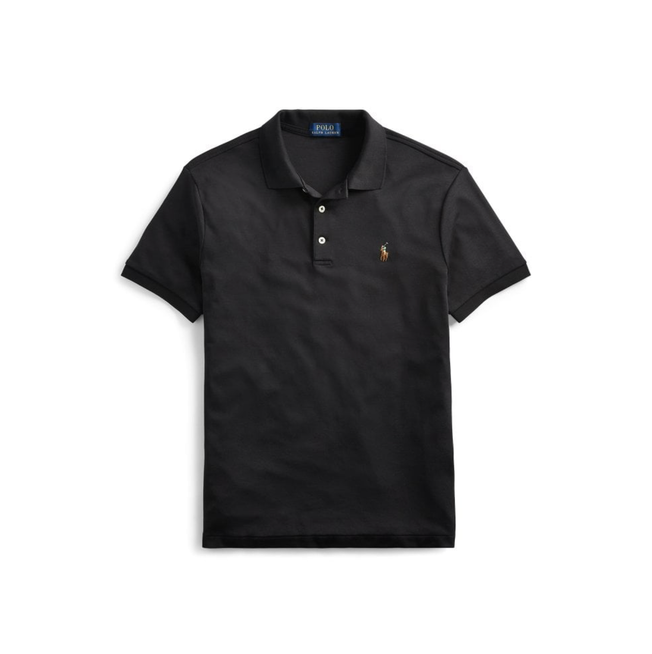 PIMA POLO-SSL-KNT-BLACK - Signature Menswear