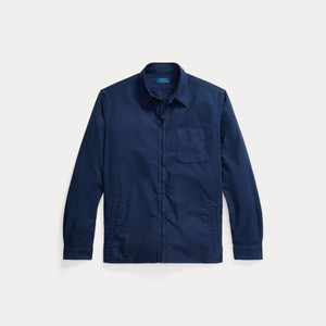 GARMENT DYED OXFORD OVERSHIRT-NAVY GARMENT DYED OXFORD OVERSHIRT-NAVY