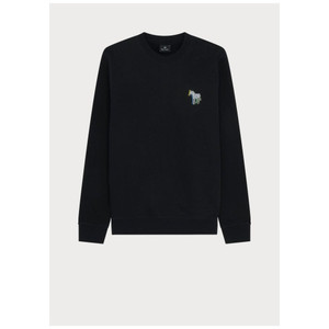 ZEBRA PUFF SWEAT-BLACK