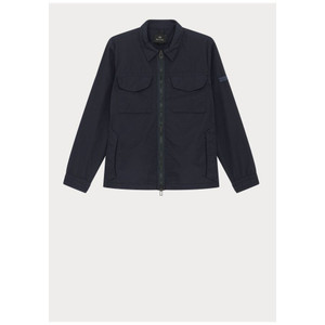 GARMENT DYED NYLON OVERSHIRT-NAVY GARMENT DYED NYLON OVERSHIRT-NAVY