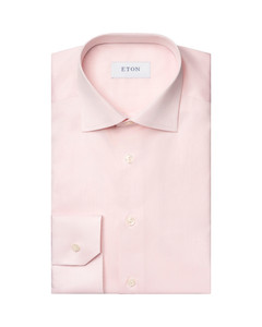 CONTEMPORARY FIT - SIGNATURE TWILL SHIRT-PINK CONTEMPORARY FIT - SIGNATURE TWILL SHIRT-PINK
