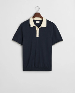 MODAL BLEND SS POLO-NAVY