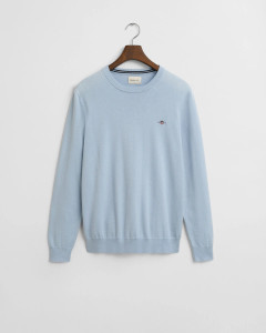 CLASSIC COTTON C-NECK-LIGHT BLUE