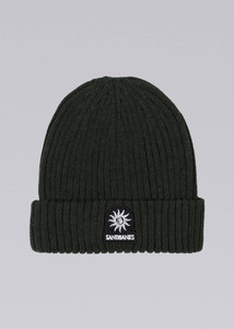 BADGE LOGO BEANIE-KHAKI BADGE LOGO BEANIE-KHAKI
