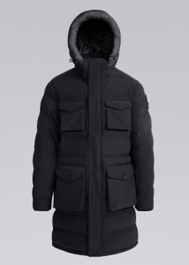 BRANKSOME LONG PUFFER JACKET06-BLACK