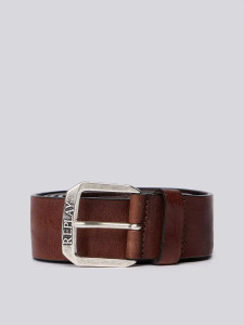 VINTAGE LEATHER BELT-BROWN VINTAGE LEATHER BELT-BROWN