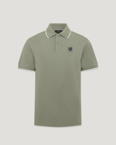 TIPPED POLOSHIRT-GREEN TIPPED POLOSHIRT-GREEN