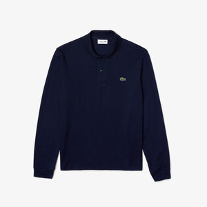 LONG SLEEVE L.12.12 POLO SHIRT-NAVY LONG SLEEVE L.12.12 POLO SHIRT-NAVY