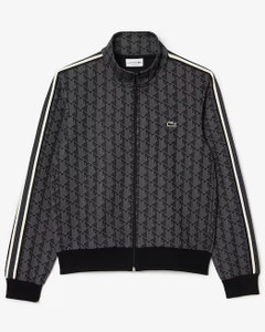 PARIS ZIP-UP JACQUARD TRACK-BLACK/GREY PARIS ZIP-UP JACQUARD TRACK-BLACK/GREY