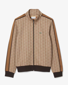 PARIS ZIP-UP JACQUARD TRACK-BEIGE/BROWN PARIS ZIP-UP JACQUARD TRACK-BEIGE/BROWN